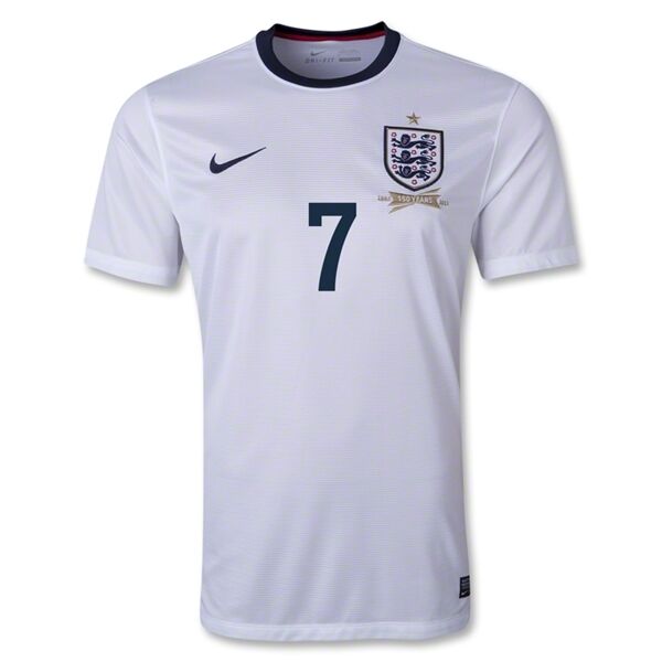 Quick Dry 2013 England 7 TOWNSEND Home White Jersey Shirt
