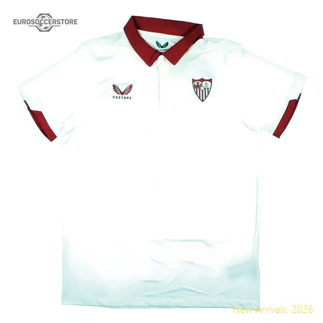 Match-Day Premium 2023-2024 Sevilla Travel Polo Shirt (White)