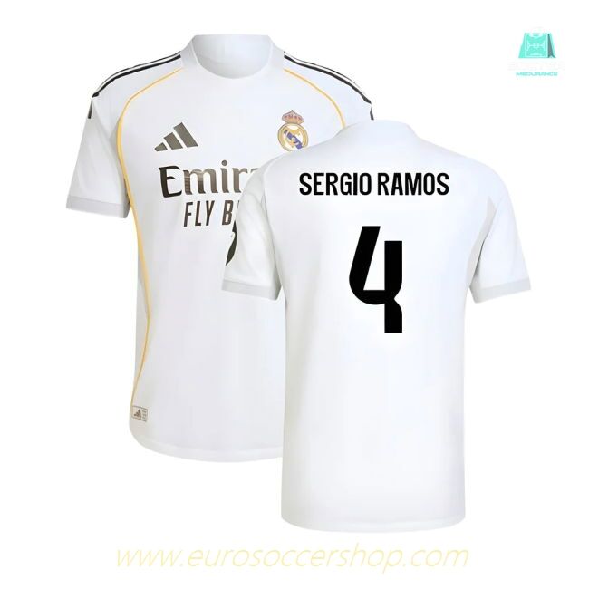 2025-2026 Real Madrid Authentic Home Shirt (Sergio Ramos 4)