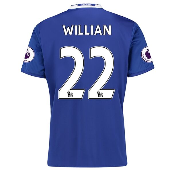Chelsea Home 2016-17 WILLIAN 22 Soccer Jersey Shirt - Official