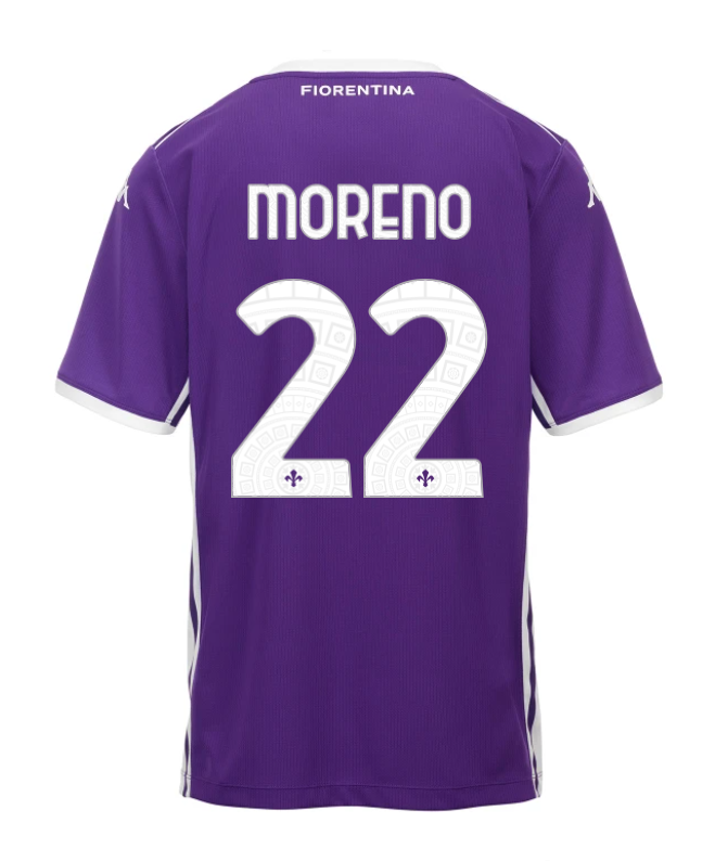 Fiorentina 25-26 Season Home Jersey - MORENO #22