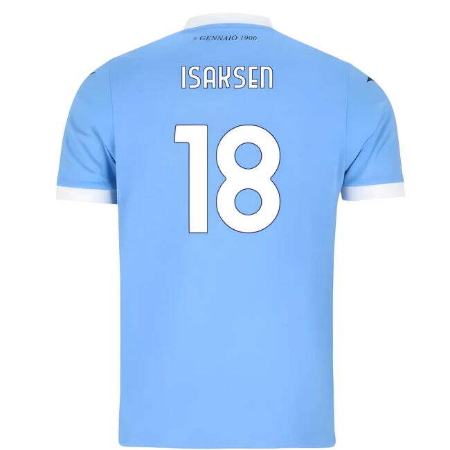 Pro Series Lazio Lazio Home Shirt Isaksen #18 New Release Enthusia...