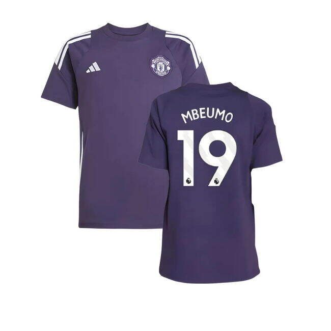 Die-hard Football Man Utd Training Tee Aurora Plum Kids Mbeumo #19...