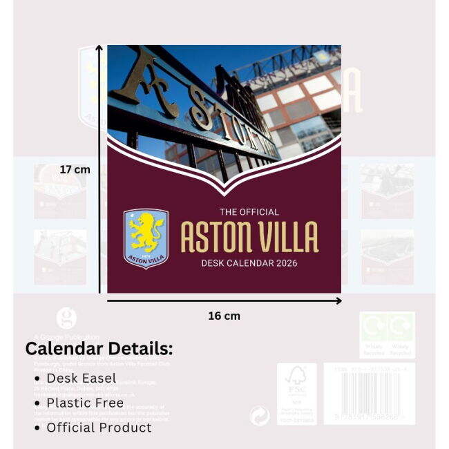 Pro Style Aston Villa High Standard Home Elite Kit (Calendar 2026)
