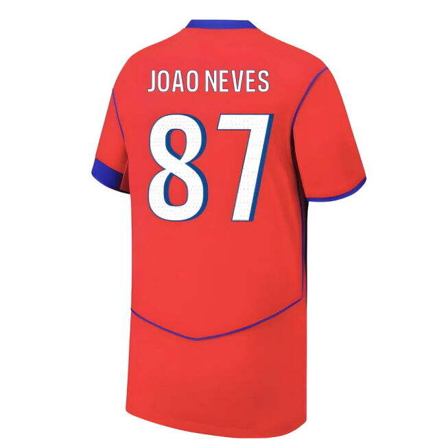 2025-2026 PSG Third Shirt (Kids) (Joao Neves 87)
