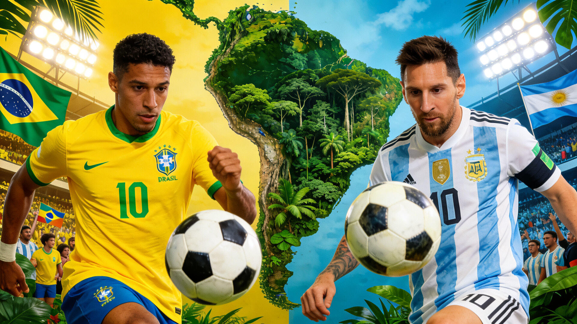  canary yellow Brazil jersey,conic Argentina jersey with blue and white stripes