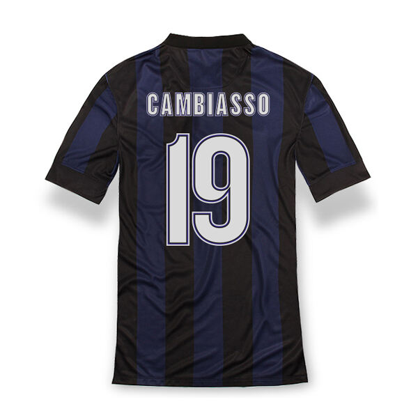 13-14 Inter Milan 19 Cambiasso Home Soccer Jersey Shirt - Official
