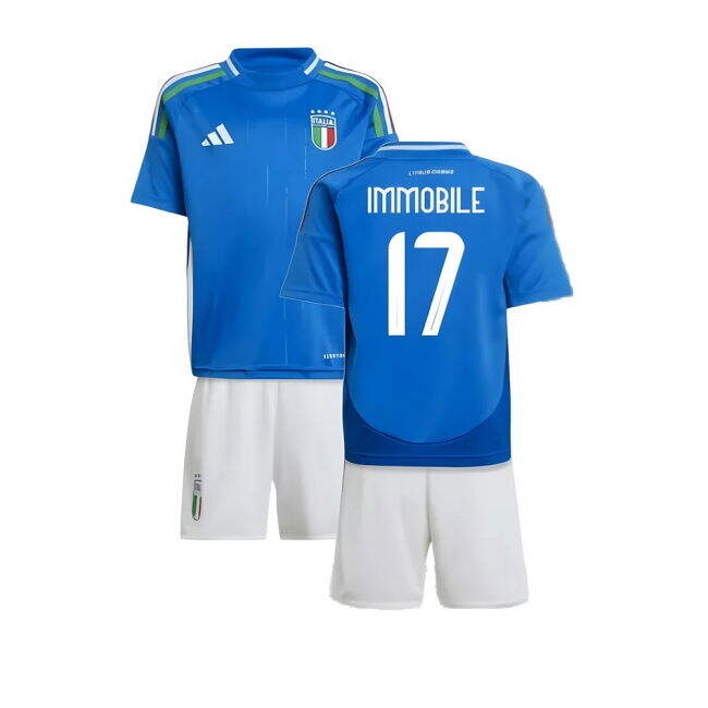 IMMOBILE 17 Italy Football Team Fashionable Home Soccer Jersey
