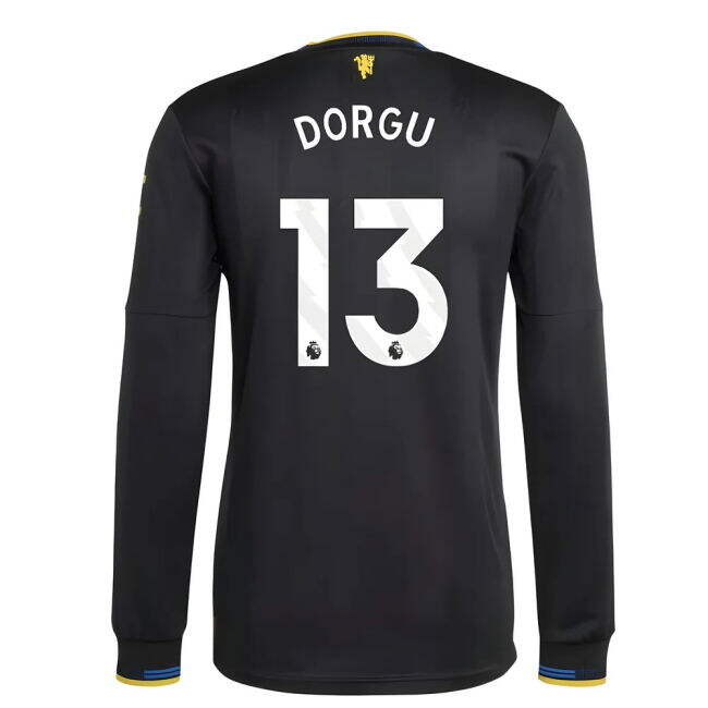 classic 2025-2026 Man Utd Authentic Long Sleeve Third Shirt (Dorgu 13)