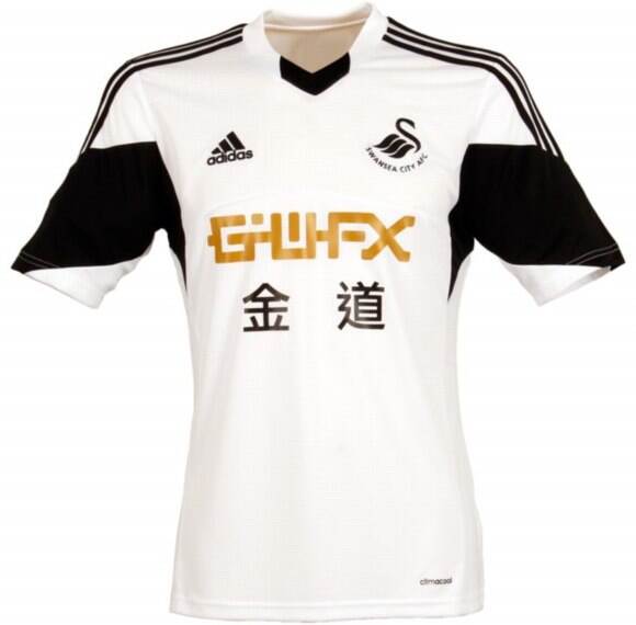 13-14 Swansea City Home White Jersey Shirt - Official Replica 2714