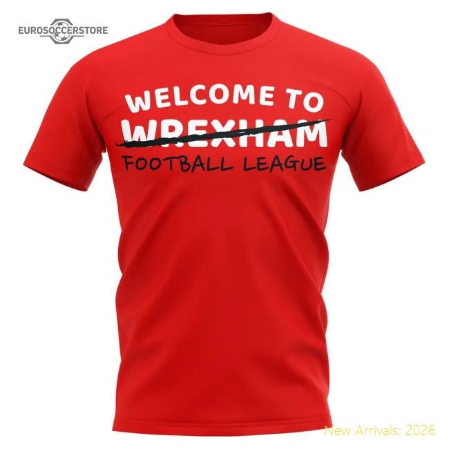 Wrexham Football League T-shirt (red) - Fantastic Value