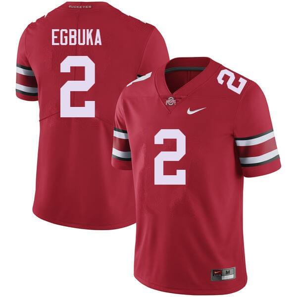 Men Ohio State Buckeyes Emeka Egbuka #2 Buckeye Nation Jersey