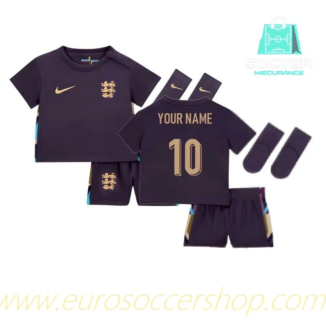 2024-2025 Season England National Team Fan Edition Away Kit Youth Version
