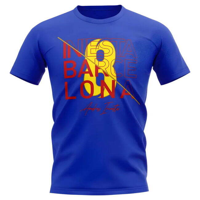 Barcelona Modern Football T-Shirt (Blue) Lightweight UV Protection