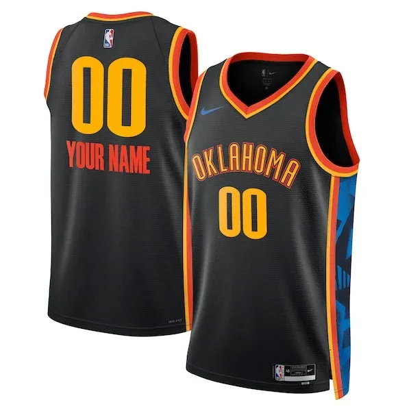 Oklahoma City OKC Swingman Jersey - classic Basketball - Black