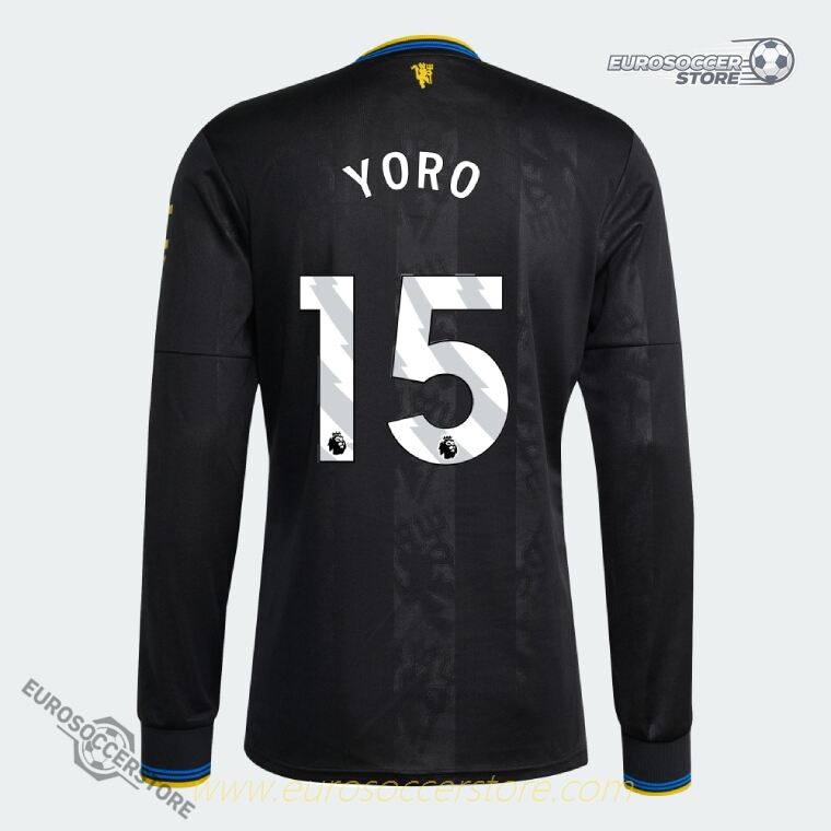 Manchester United 25-26 Third Long Sleeve YORO #15 Football Jersey