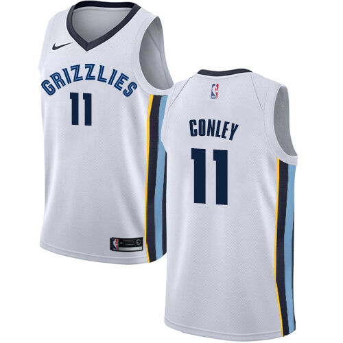 MEM #11 Mike Conley Elite 2024 Icon NBA Jersey - White Swingman