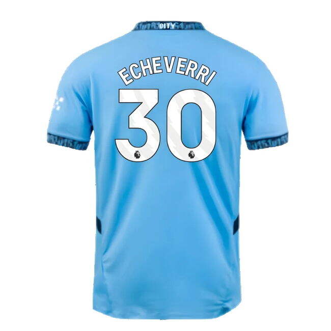 Man City 2024-20 Home Shirt Echeverri #30 M S
