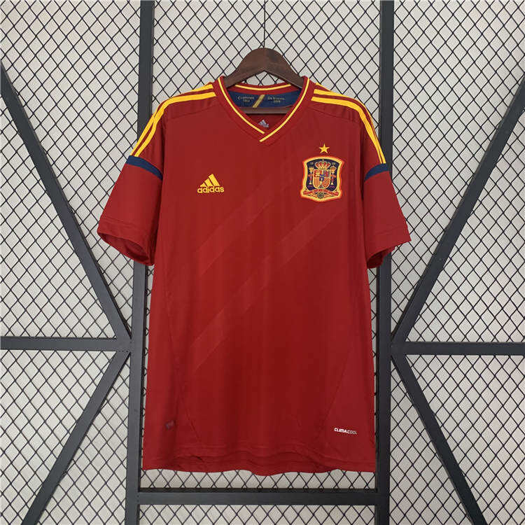 High Quality Authentic Quick Dry Spain 2012 Home Retro Shirt