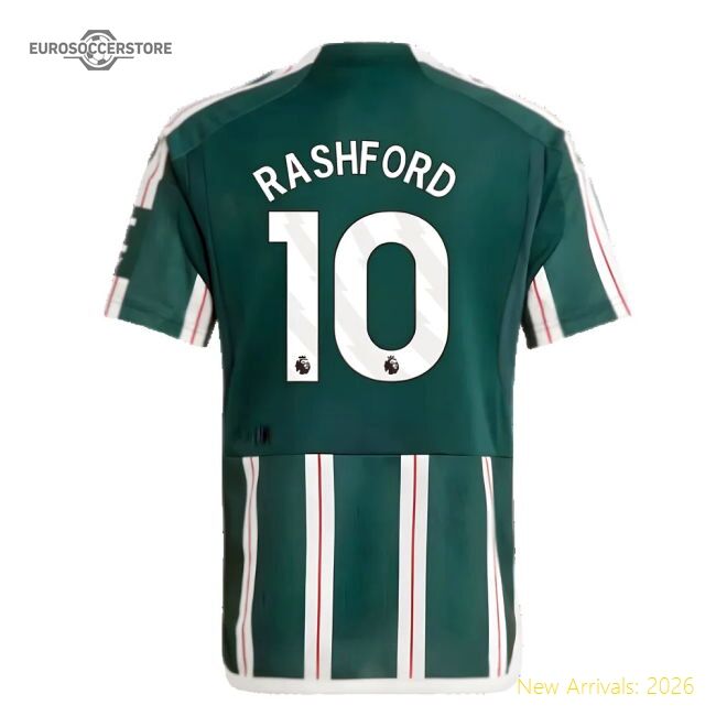 Official 2023-2024 Man Utd Away Shirt (kids) (rashford 10) - Premium