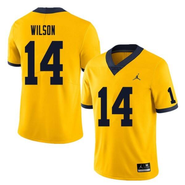 Men Ncaa Team Yellow Men #14 Official Replica - Value - Affordable