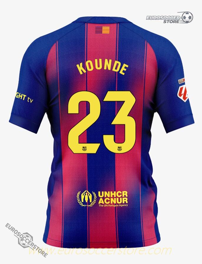 Barcelona 25-26 Home Jersey KOUNDE 23