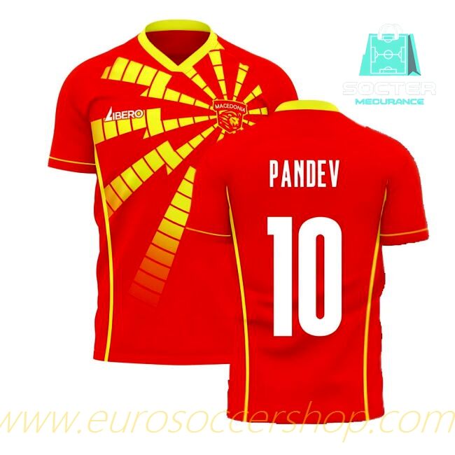 2025-26 Collection Macedonia International Home Libero (Pandev 10)