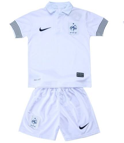 Kids France Jersey 201213 Away KitShirt Shorts - Official Replica