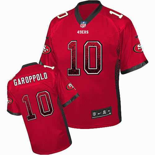 NFL SF #None Red Drift Fashion Elite Jersey fan gear