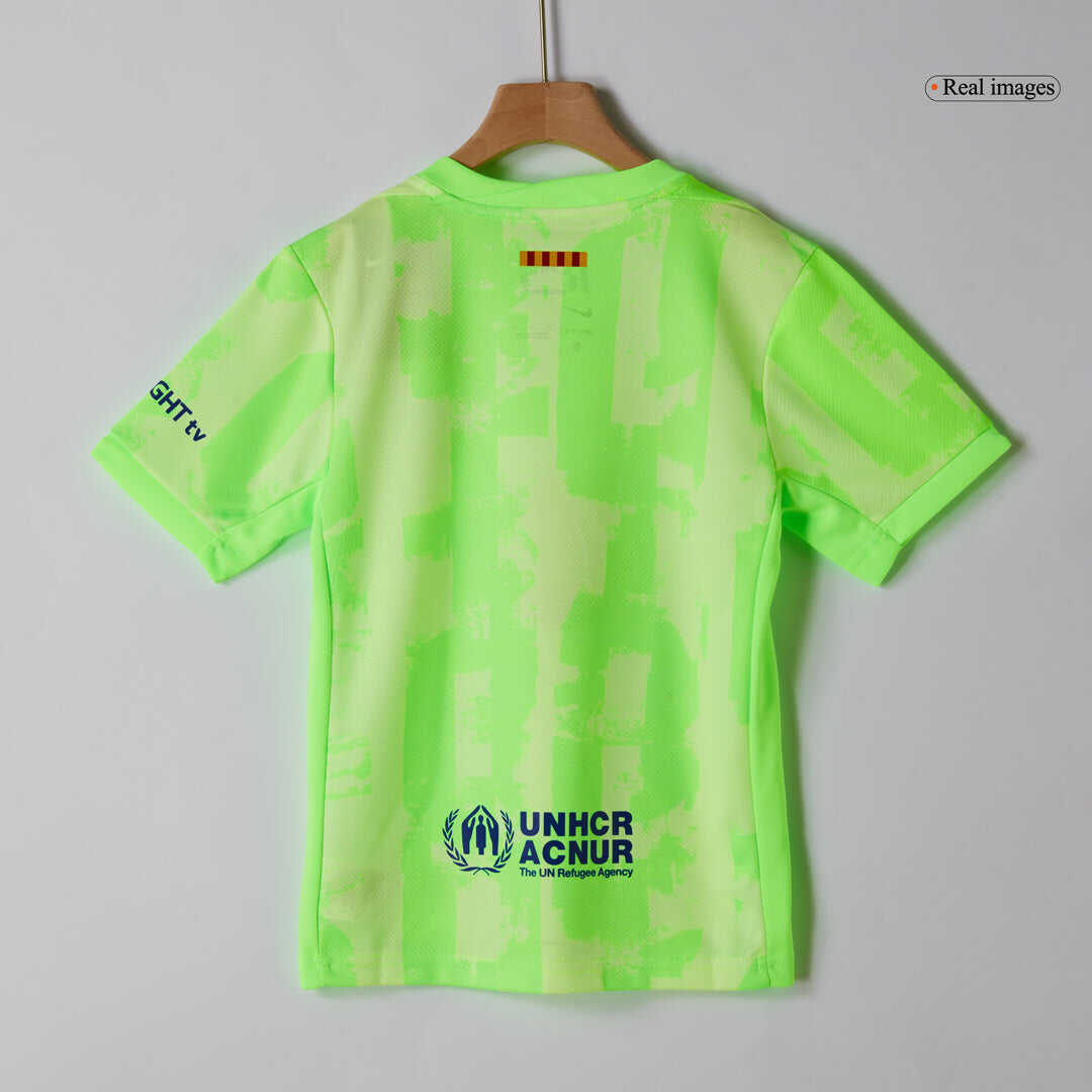 Kid's Barcelona Third Away Soccer Jersey Kit(Jersey+Shorts+Socks) 2024