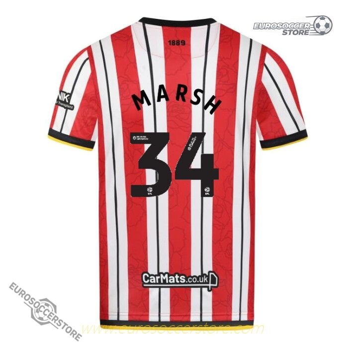 Sheffield United 24-25 Home MARSH 34 Jersey