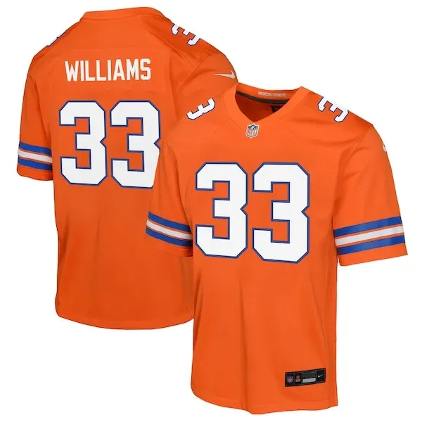 None Javonte Williams Game Jersey - Orange | NFL Player Jersey