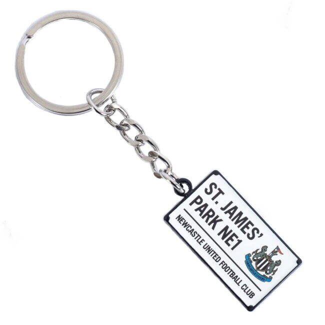 vintage Newcastle United FC Street Sign Keyring