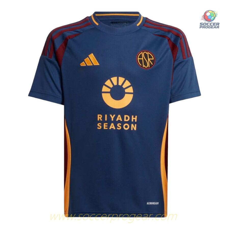 AS Roma Third Childrenren's Football Kit Team Jersey 2024-25 Edition
