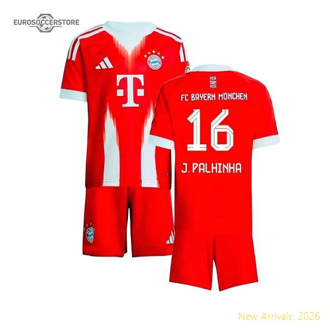 Superior 2025-2026 Bayern Munich Home Mini Kit (j Palhinha 16)