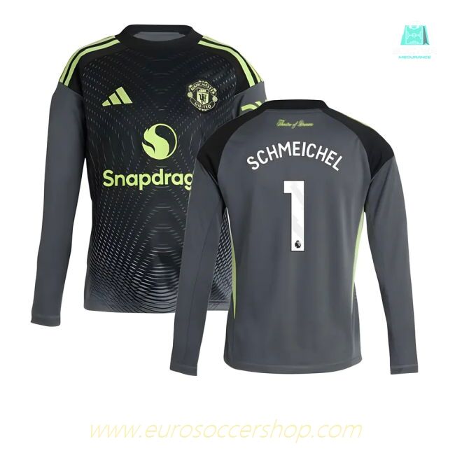 2025-2026 Man Utd Home Goalkeeper Shirt (Grey) - Kids (Schmeichel 1)