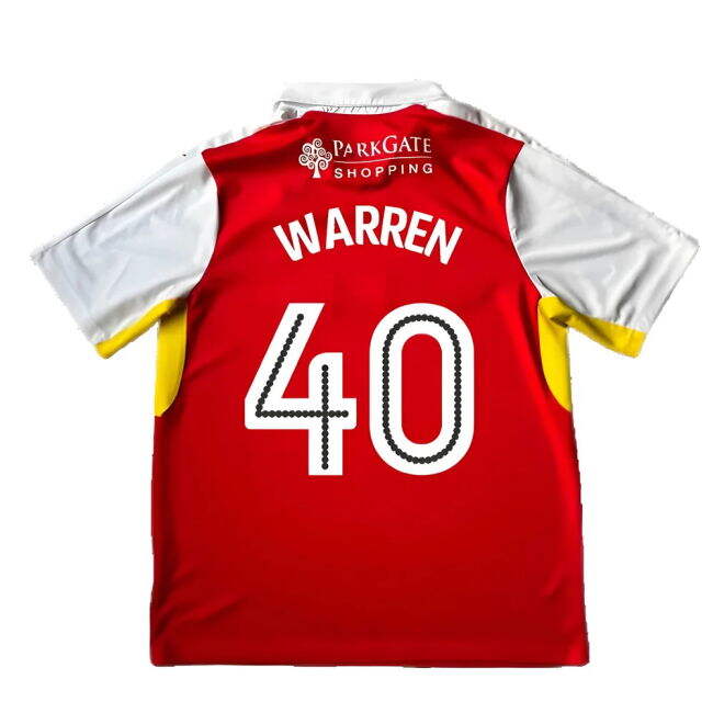 Professional Grade Rotherham Home Shirt Good Xl Warren #40 2025-20...