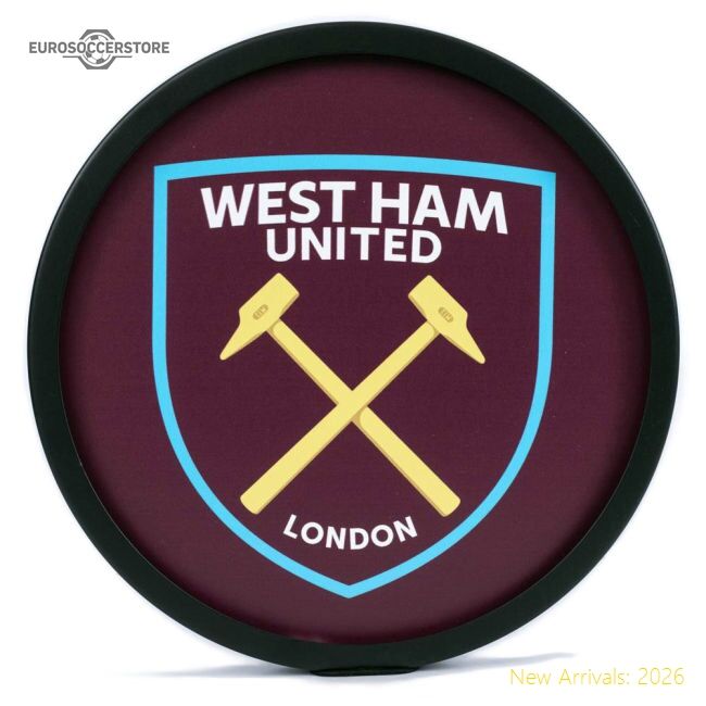 Elite West Ham United Fc Metal Led Logo Sign - Collectors Item