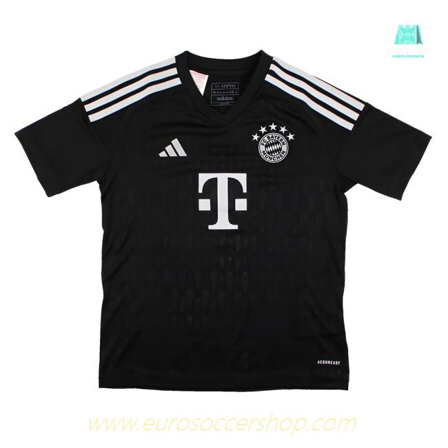 2023-2024 Bayern Munich Goalkeeper Shirt (Black) - Kids