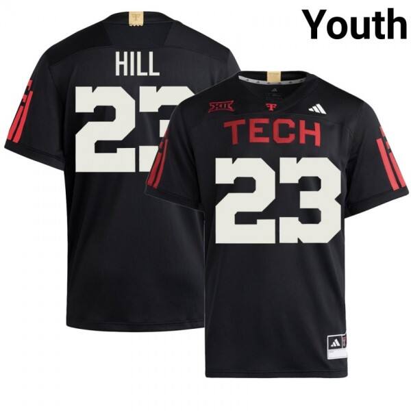 Youth Texas Tech Red Raiders Adam Hill #23 Ncaa Red Performance
