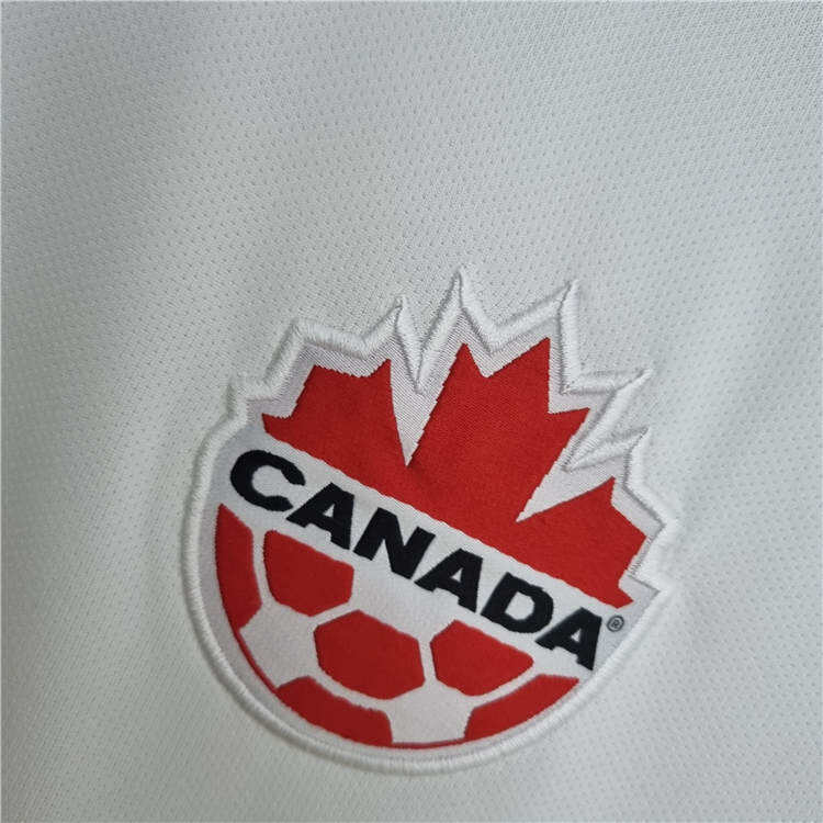Canada World Cup 2022 Away White Soccer Jersey Soccer Shirt - World