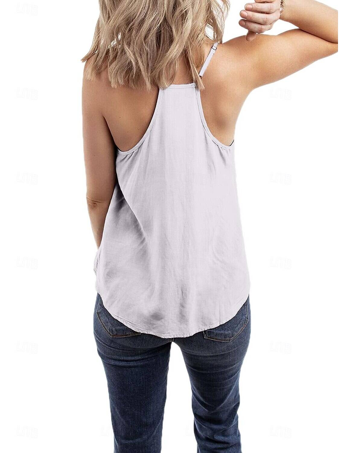 Women's Tank Top Casual Sleeveless Regular Tops Strap Daily Summer