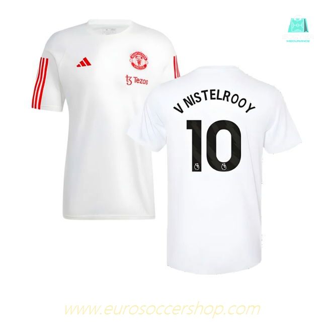 2023-2024 Man Utd Training Tee (White) (V Nistelrooy 10)