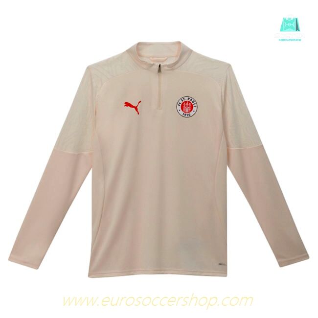2024-2025 St Pauli Training 1/4 Zip Top (Sugared Almond)