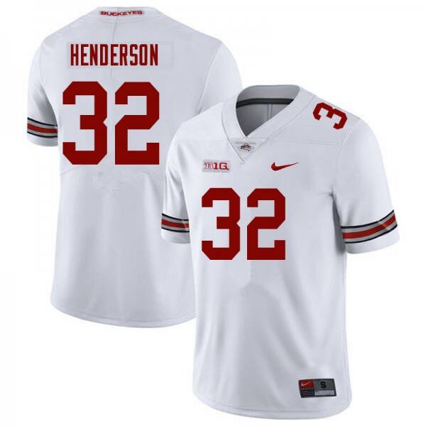 Men Ohio State Buckeyes Treveyon Henderson #32 Elite Replica