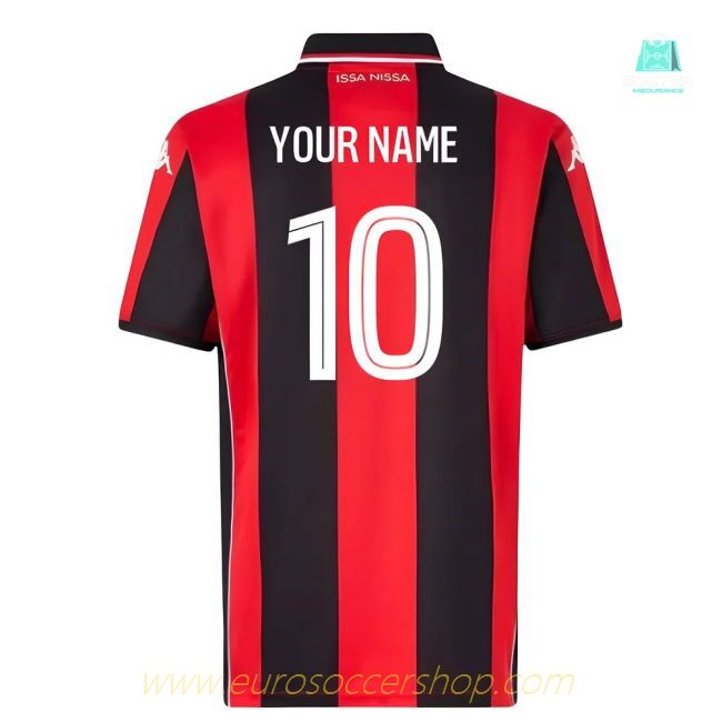 2025-2026 OGC Nice Home Shirt (Kids) (Your Name)
