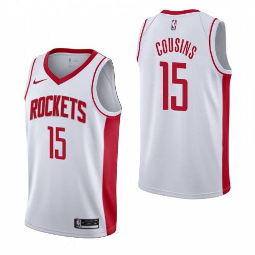 Houston Houston Rockets #15 DeMarcus Cousins Mens 2019-20 Association Edition White Stitched Youth NBA Jersey Youth