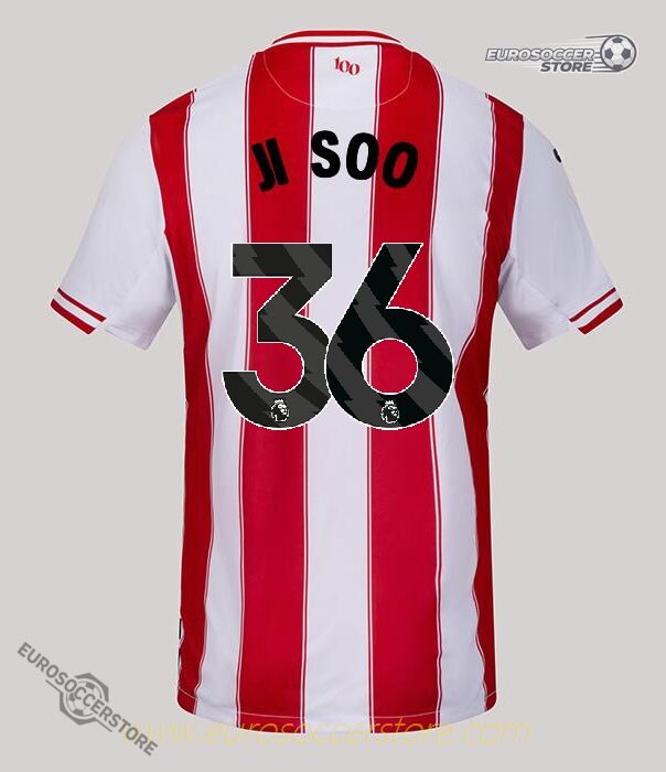 JI SOO 36 Brentford Home Jersey for the 25-26 Season