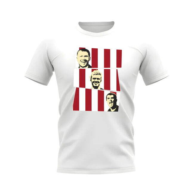 Retro Man Utd Scholes Beckham Keane Manchester United Trio T-Shirt ...