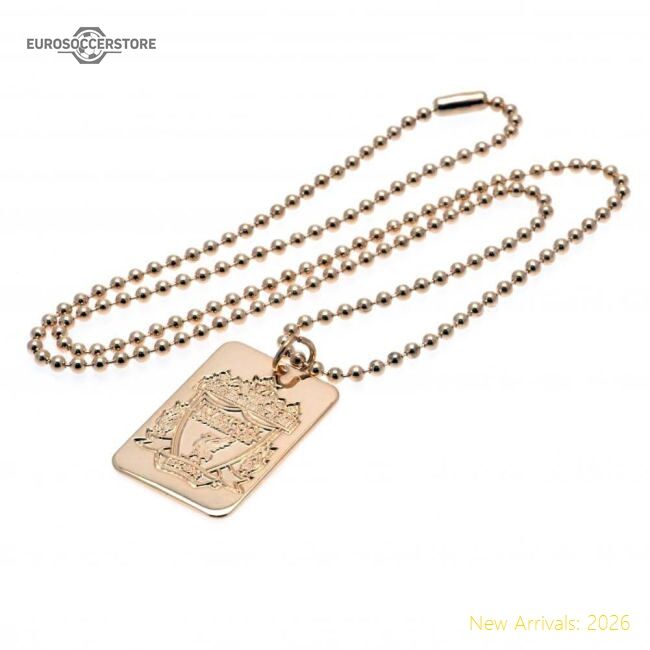 Authentic Liverpool Fc Gold Plated Dog Tag & Chain - Premium Quality